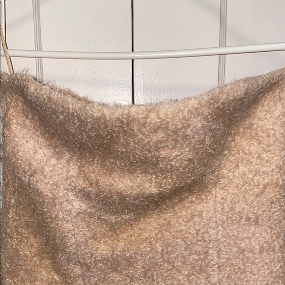 Zara XS Fuzzy Beige Tube Top - Picture 4 of 8